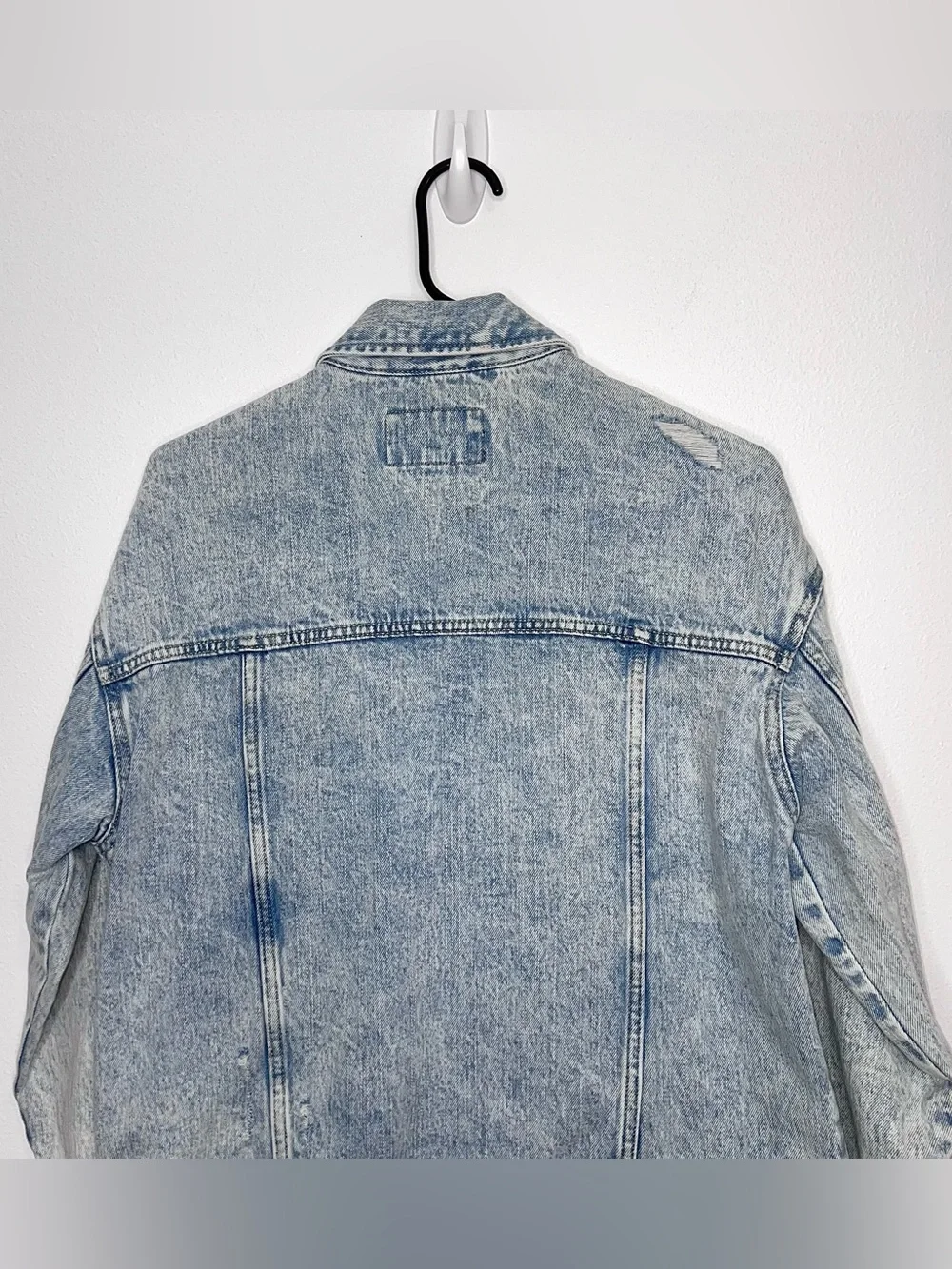 Banana Republic Denim Jean Jacket Light Blue Wash Oversized Women’s Size Small
